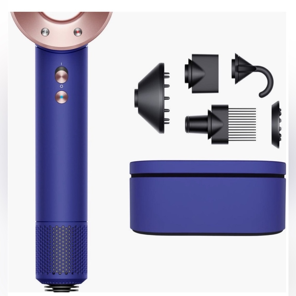 Dyson Hair Dryer in Vibrant Blue and Copper